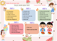 THỰC ĐƠN BÁN TRÚ TỪ NGÀY 24/11/2025-28/11/2025